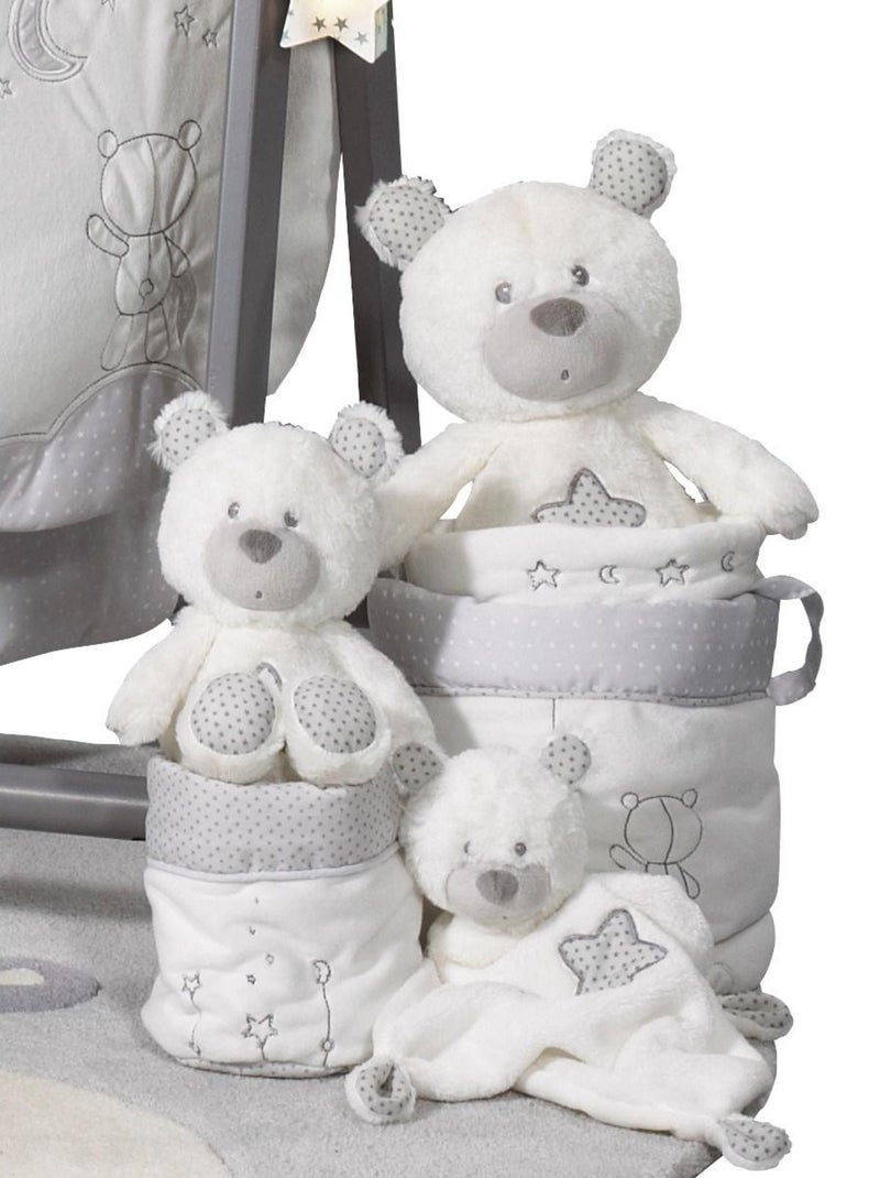 Doudou Ours en polyester - SAUTHON Blanc Gris - Kiabi