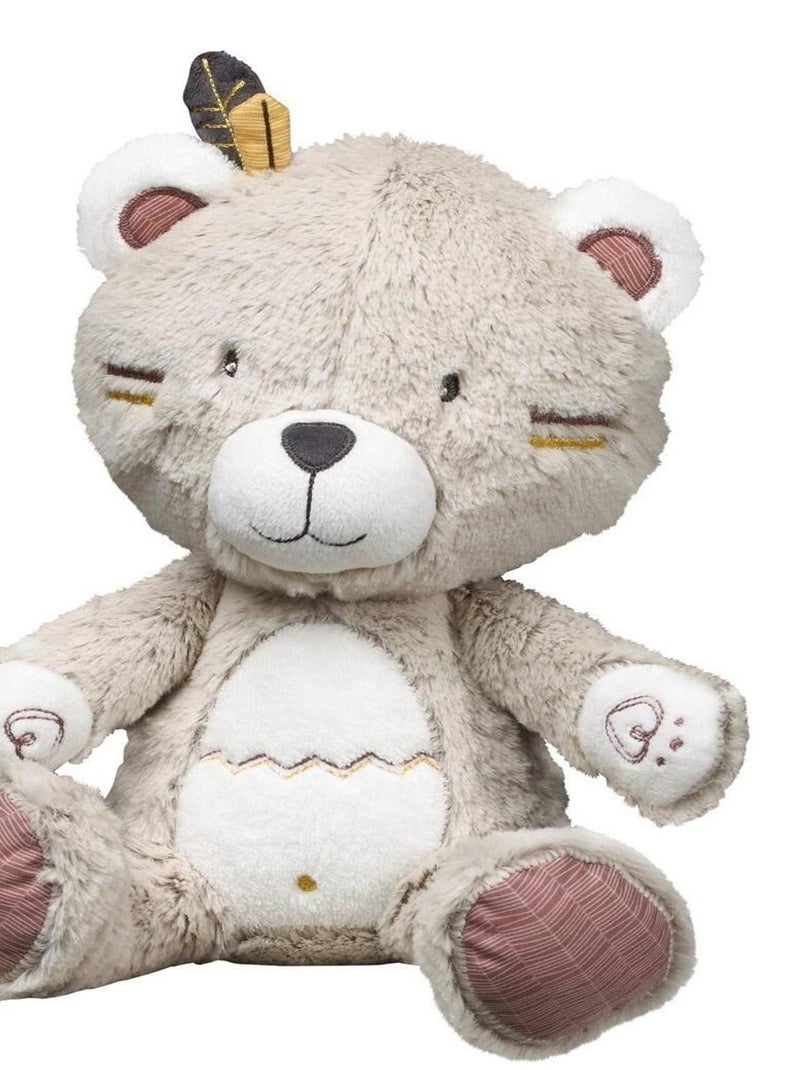 Doudou Ours en velours Beige - Kiabi