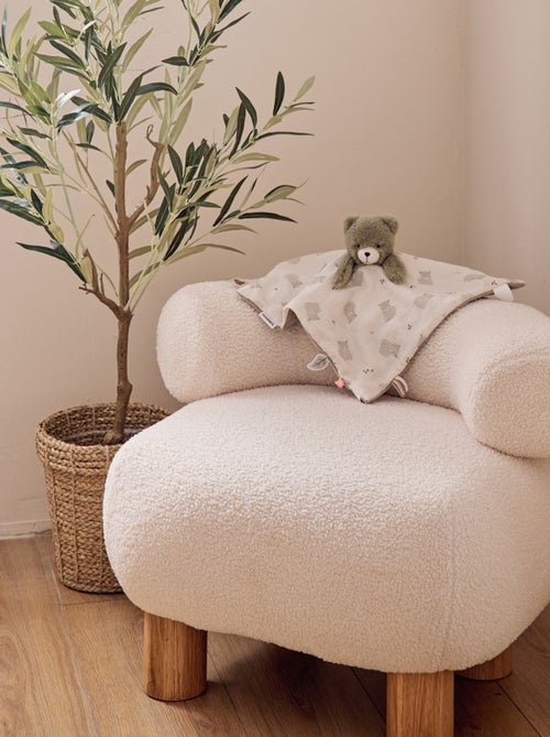 Doudou Ours réversible Jour & Nuit - Orso Noukie's - Kiabi