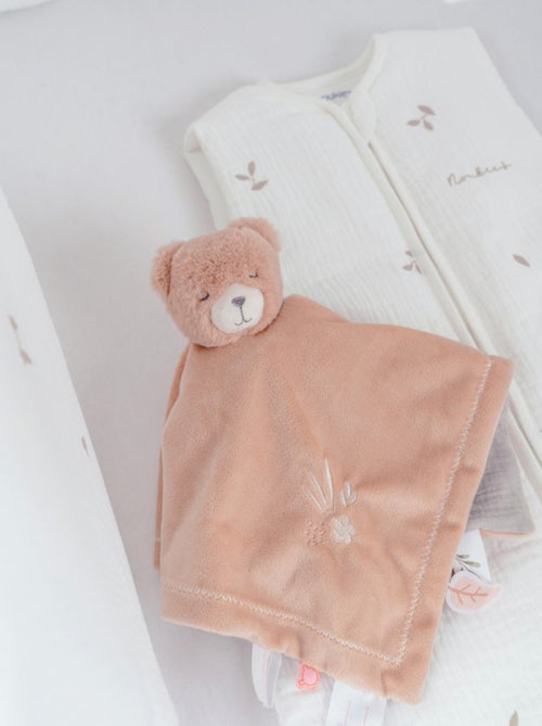 Doudou Ours réversible Jour & Nuit – Orso Noukie's - Kiabi