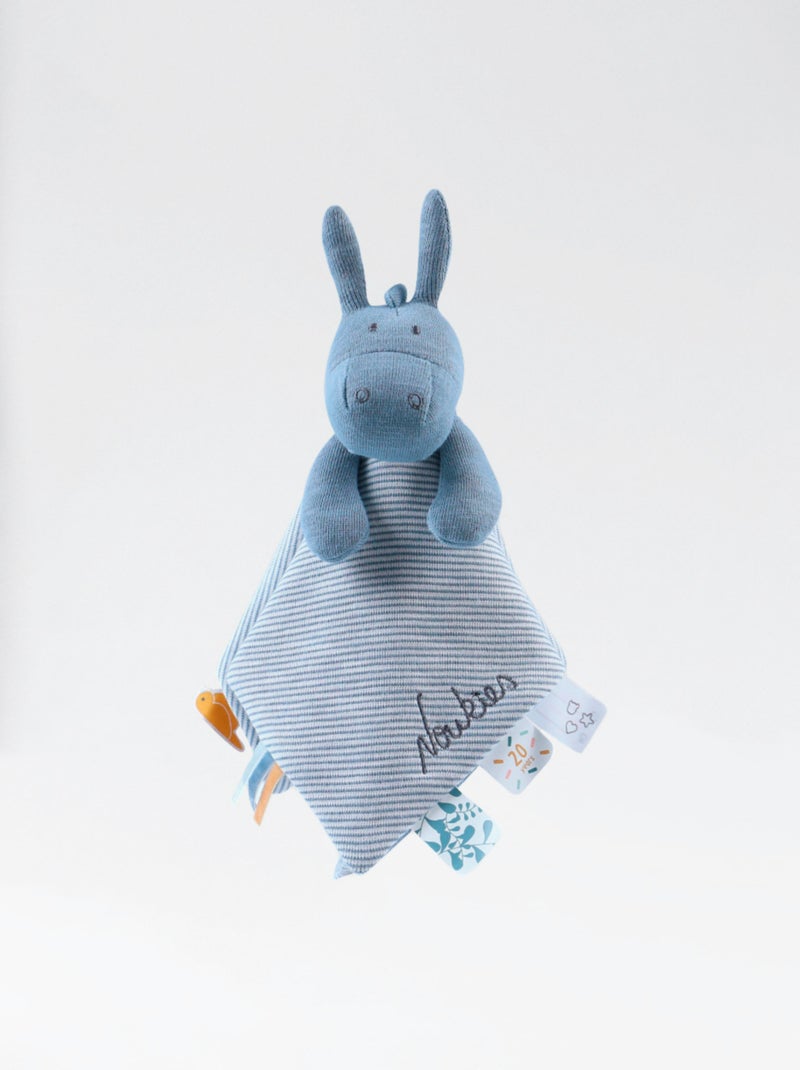 Doudou Paco en coton bio, - Noukie's - Bleu - 0.00€ - Kiabi