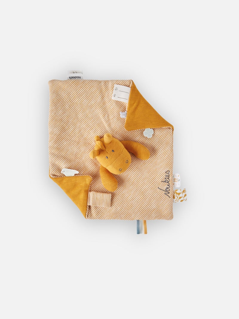 Doudou Paco en coton bio, ocre Noukie's - Jaune - 22.95�?� - Kiabi