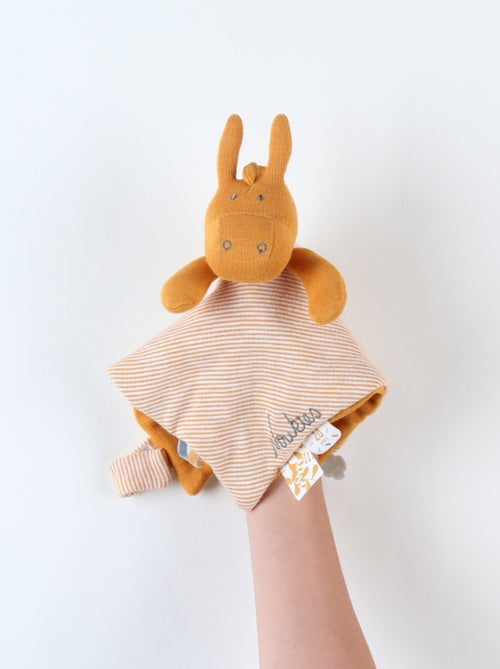 Doudou Paco en coton bio, ocre Noukie's - Kiabi