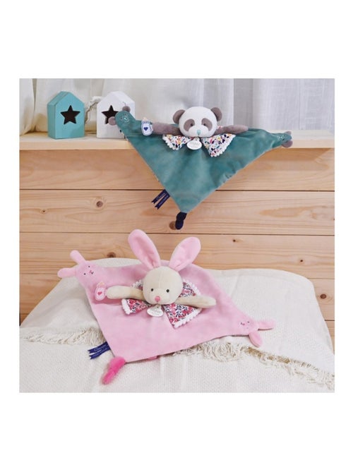 Doudou Panda avec marionnette à doigts - Kiabi