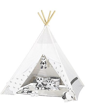 Doudou panda en velours - SAUTHON