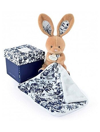 Doudou Pantin Lapin bleu marine