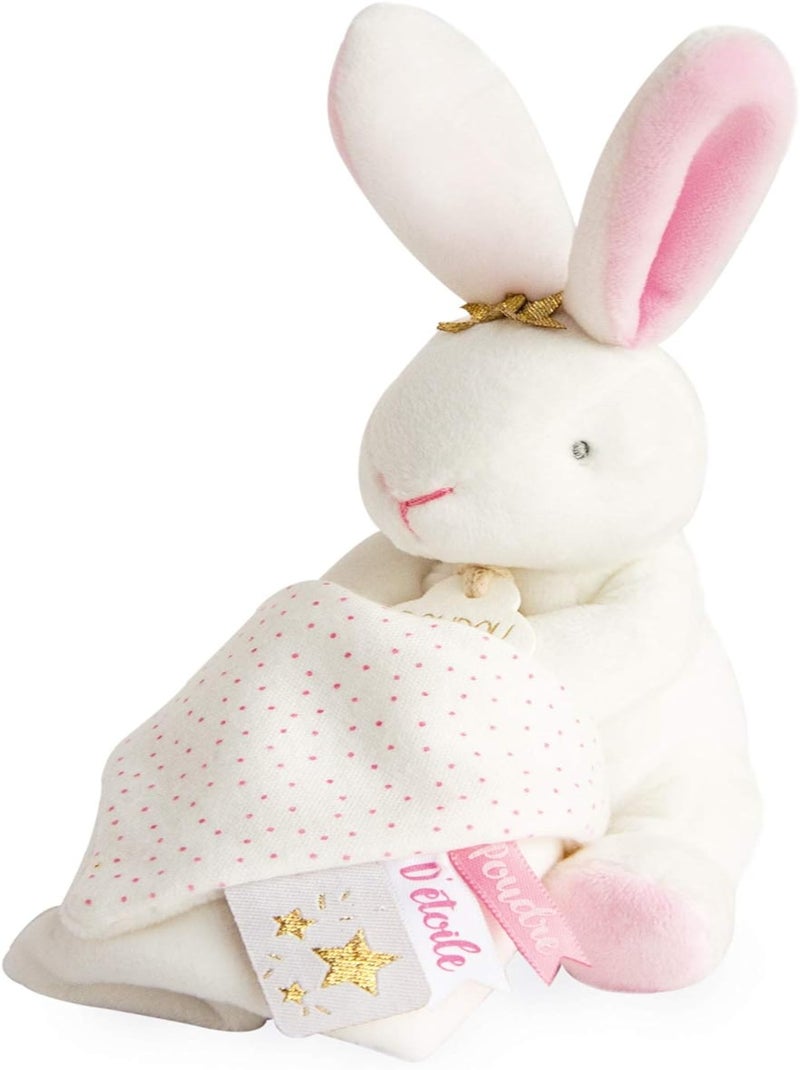 Doudou Pantin Lapin Fleurs Rose - Kiabi
