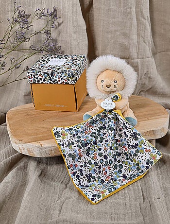 Doudou pantin polyester collection BOH'AIME Lion
