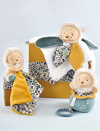 Doudou pantin polyester collection BOH'AIME Lion