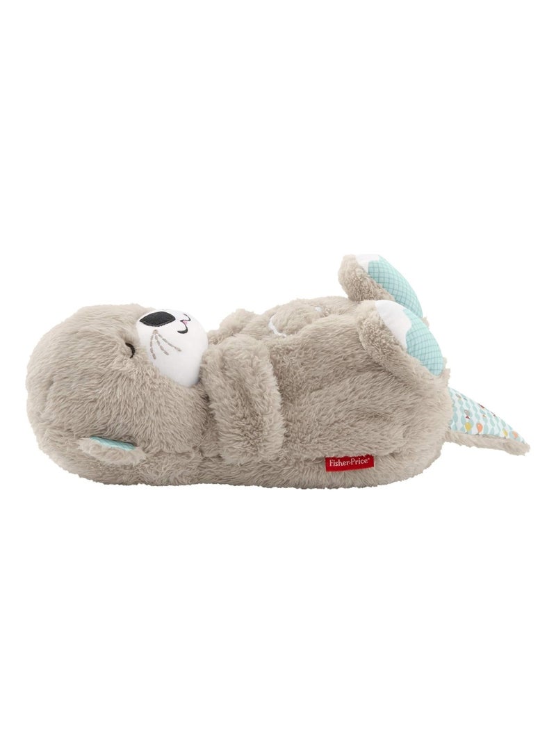 Doudou Peluche Loutre Sommeil avec mouvement respiratoire et musique Beige - Kiabi