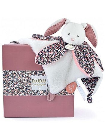 Doudou pétale lapin rose