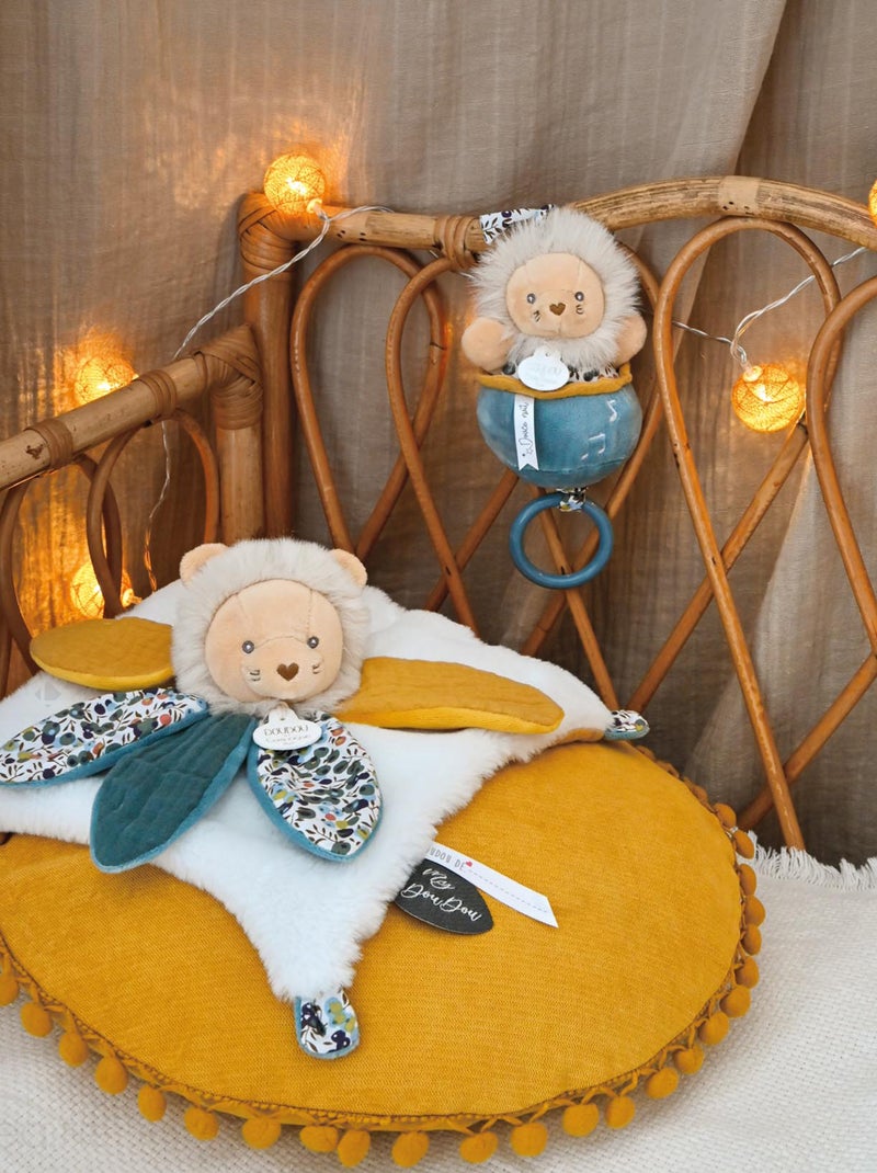 Doudou pétale polyester collection BOH'AIME Lion Multicolore - Kiabi