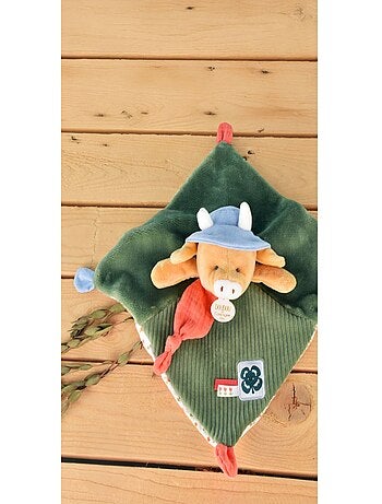 Doudou plat Aneth la vache 27 cm