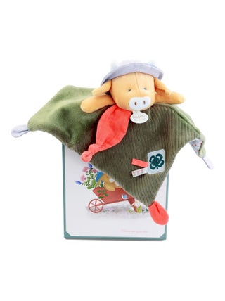 Doudou plat Aneth la vache 27 cm