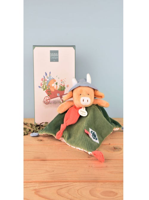 Doudou plat Aneth la vache 27 cm - Kiabi