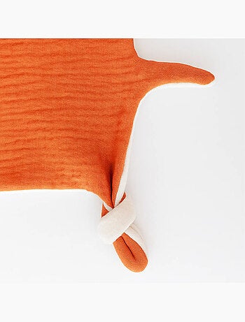 Doudou Plat en Coton Bio Fraise