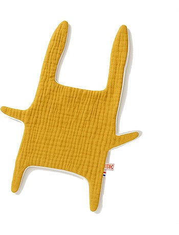 Doudou Plat en Coton Bio Fraise