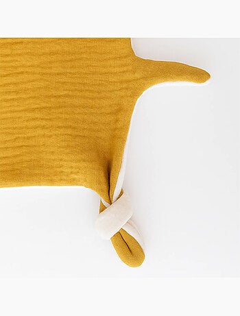 Doudou Plat en Coton Bio Fraise