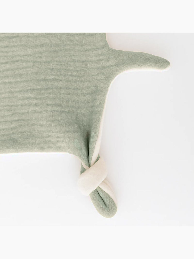 Doudou Plat en Coton Bio Vert - Kiabi