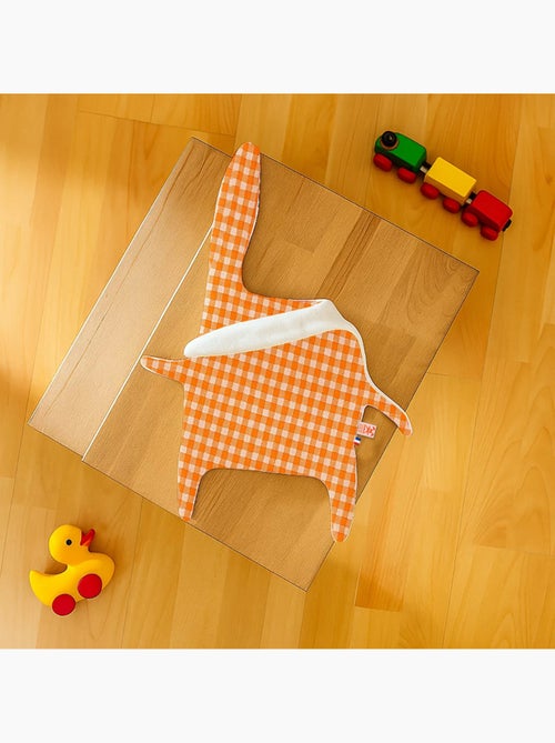 Doudou Plat en Coton Bio Vichy - Kiabi