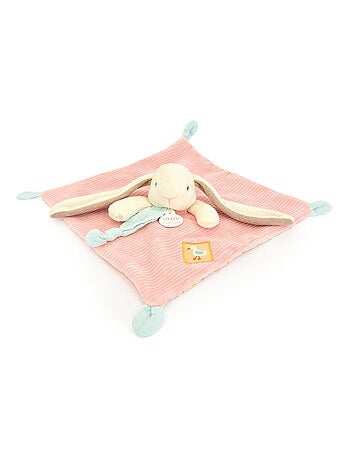 Doudou plat lapin Ciboulette polyester collection DANS MON JARDIN