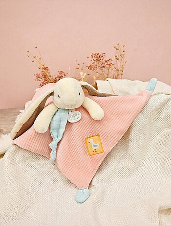 Doudou plat lapin Ciboulette polyester collection DANS MON JARDIN