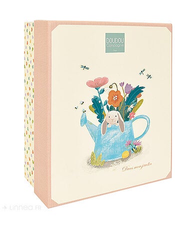 Doudou plat lapin Ciboulette polyester collection DANS MON JARDIN