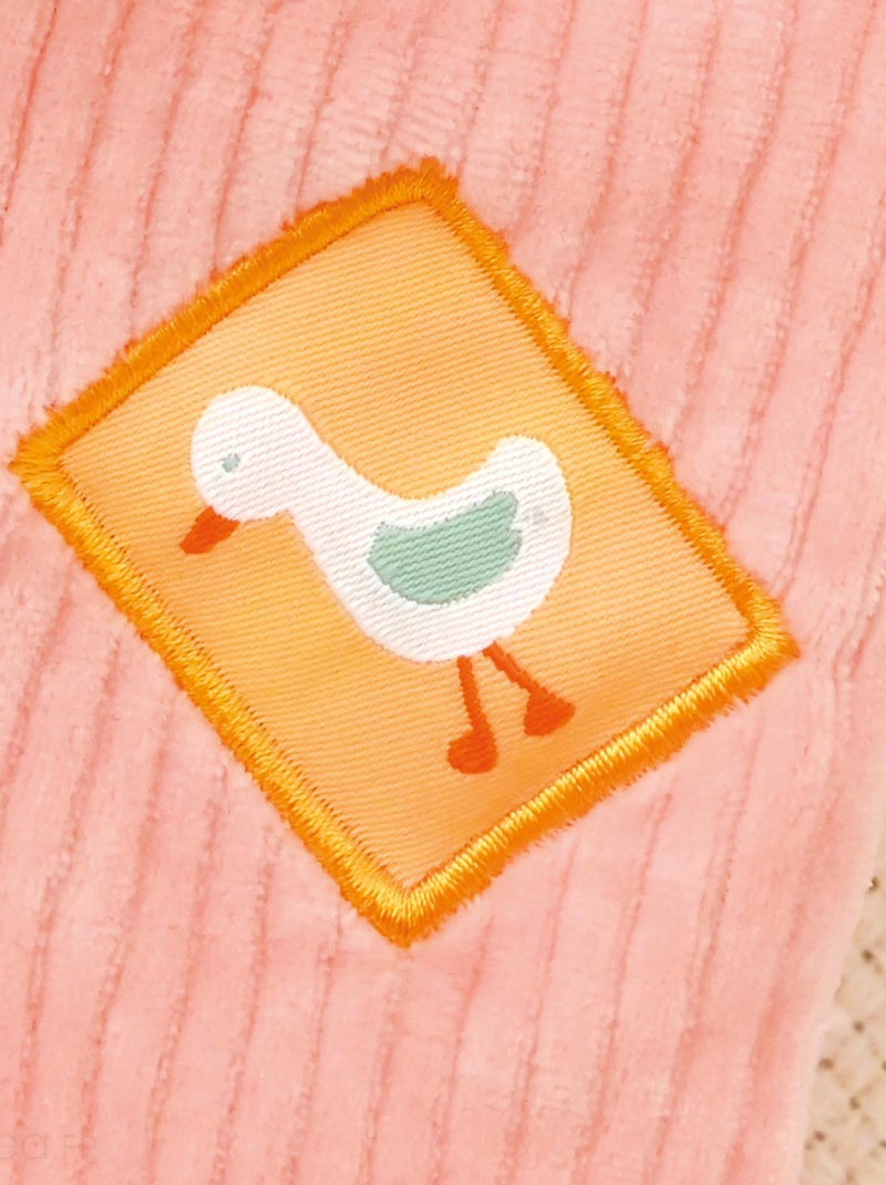 Doudou plat lapin Ciboulette polyester collection DANS MON JARDIN Multicolore - Kiabi