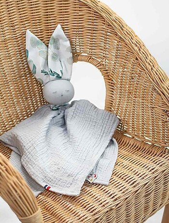 Doudou plat Lapin Eucalyptus SEVIRA KIDS