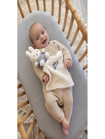 Doudou plat Miffy - Fluffy