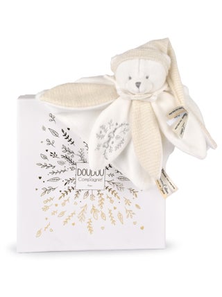 Doudou plat pétales Ours 25 cm