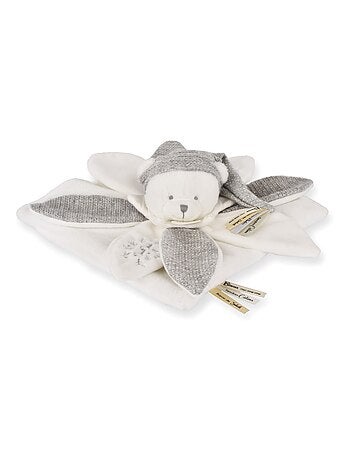 Doudou plat pétales Ours 25 cm