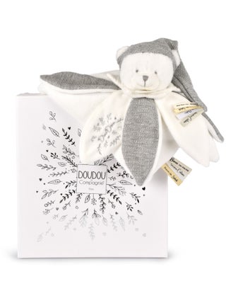 Doudou plat pétales Ours 25 cm
