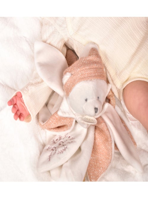 Doudou plat pétales Ours 25 cm - Kiabi Doudou plat pétales Ours 25 cm - Kiabi