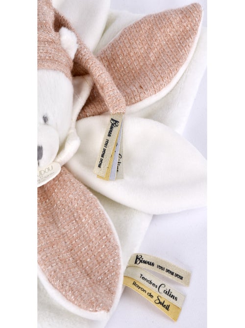 Doudou plat pétales Ours 25 cm - Kiabi Doudou plat pétales Ours 25 cm - Kiabi