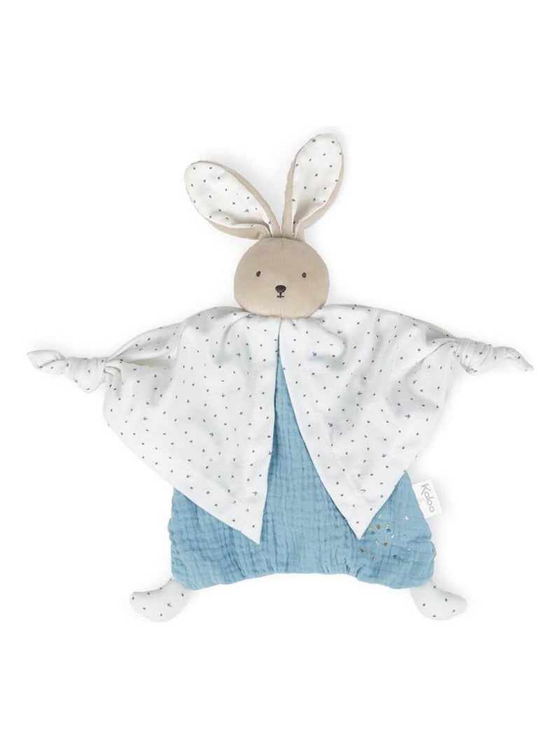 Doudou plat Petit pas lapinou bleu N/A - Kiabi