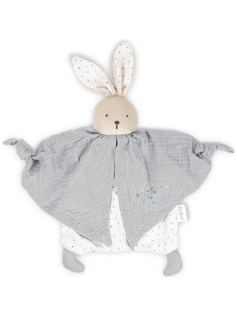 Doudou plat Petit pas lapinou gris N/A - Kiabi