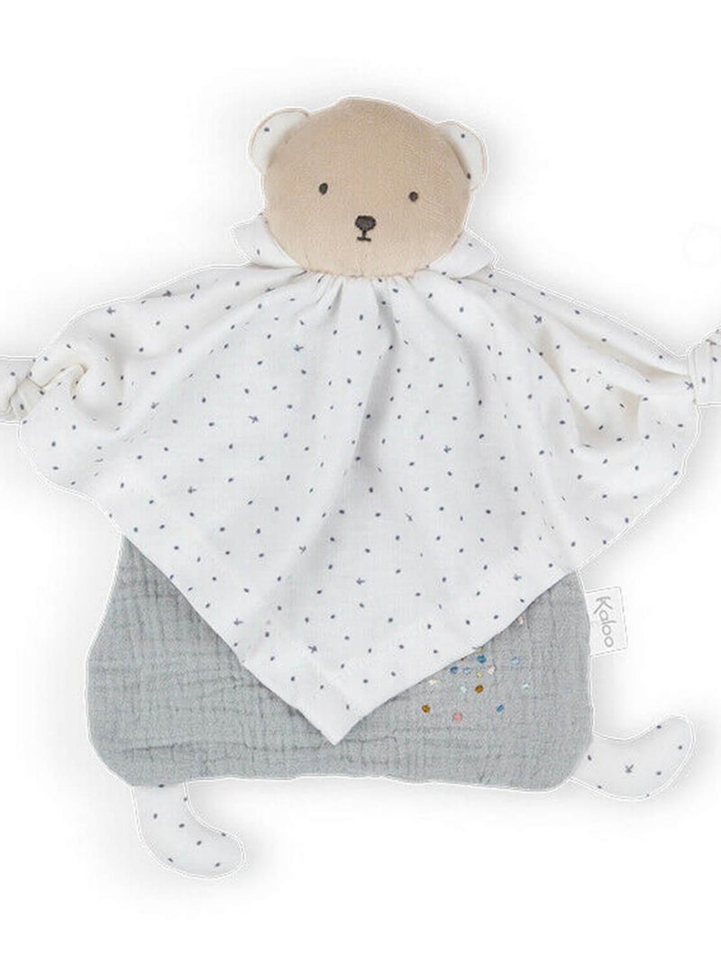 Doudou Plat Petit Pas Ourson Gris N/A - Kiabi