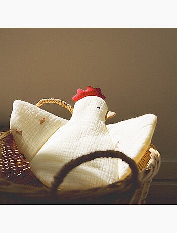 Doudou plat poule love
