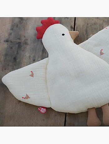 Doudou plat poule love