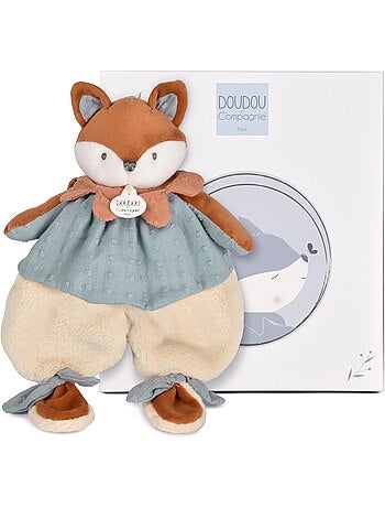 Doudou plat renard 29 cm