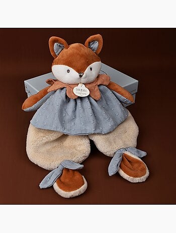 Doudou plat renard 29 cm