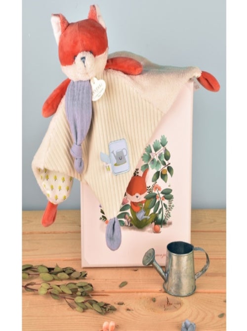 Doudou plat Romarin le renard 27 cm - Kiabi