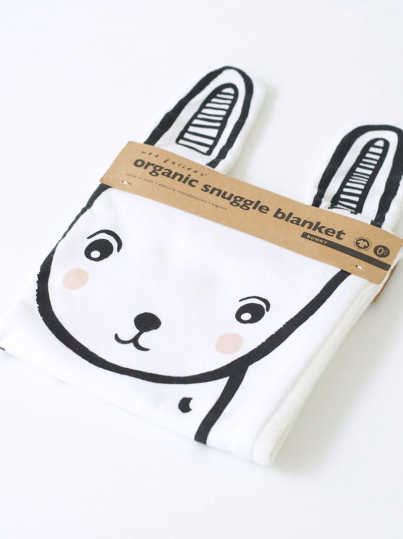 Doudou plat XL Lapin Blanc - Kiabi