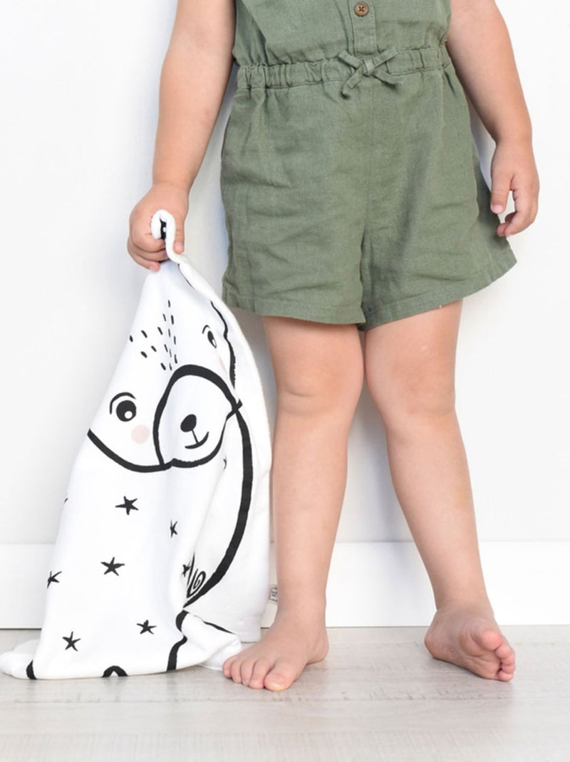 Doudou plat XL Lapin Blanc - Kiabi