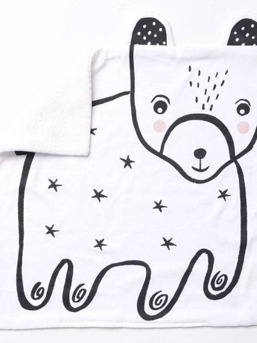 Doudou plat XL Ours - Kiabi