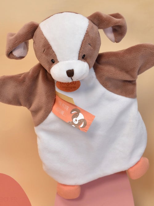 Doudou polyester 2 en 1 collection LES MARIONNETTES Chien - Kiabi Doudou polyester 2 en 1 collection LES MARIONNETTES Chien - Kiabi