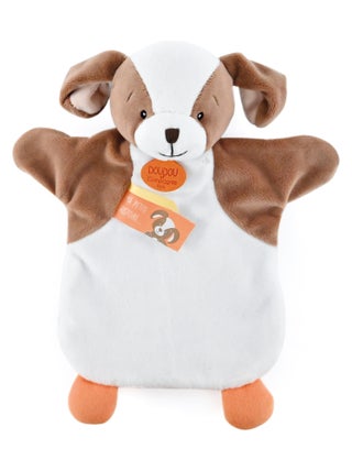 Doudou polyester 2 en 1 collection LES MARIONNETTES Chien