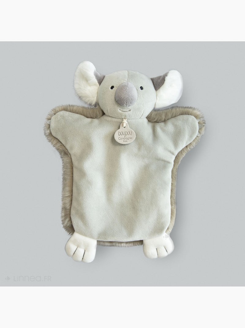 Doudou polyester 2 en 1 collection LES MARIONNETTES Koala Gris - Kiabi