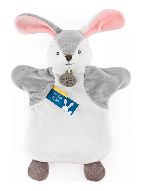 Doudou polyester 2 en 1 collection LES MARIONNETTES Lapin - Kiabi